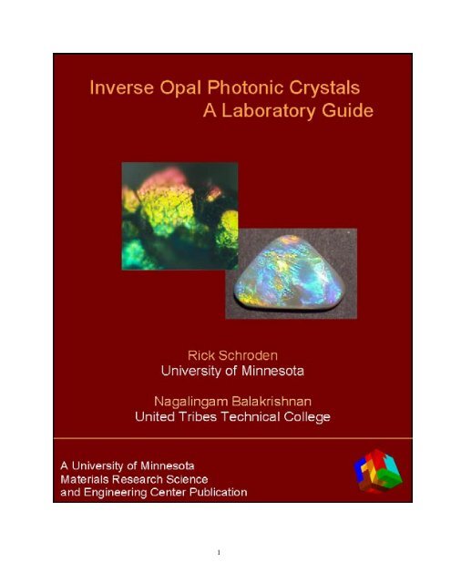 Inverse Opal Photonic Crystals - Department of Chemistry ...