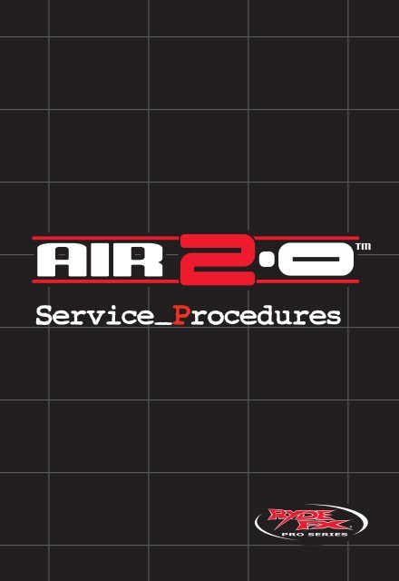 the RydeFX Air 2.0 Service Manual - Hi-Performance Engineering