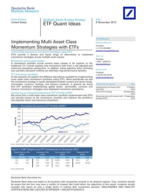 ETF Quant Ideas - ETFs - Deutsche Bank