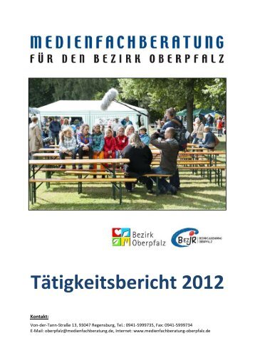 TÃ¤tigkeitsbericht 2012 - Bezirksjugendring Oberpfalz