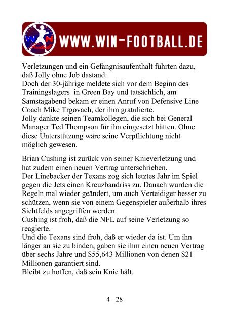 News vom 10.09.13 - Win Football