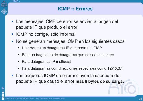 El protocolo de red de Internet: IP :: Redes ::