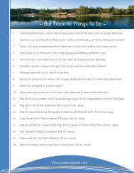 Our Favorite Things To Do (PDF) - Alderbrook Resort & Spa