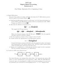 ECE 431 Digital Signal Processing Homework 3 Due Friday ...