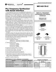 MC145170-2 PLL Frequency Synthesizer with Serial Interface