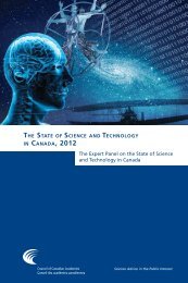 The State of Science and Technology in Canada, 2012 (full report)