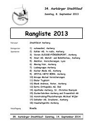 Rangliste 2013 - Aarberger Stedtlilouf