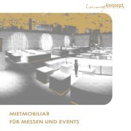 MIETMOBILIAR FÜR MESSEN UND EVENTS