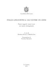 ITALIA LINGUISTICA: GLI ULTIMI 150 ANNI - Casa editrice Le Lettere