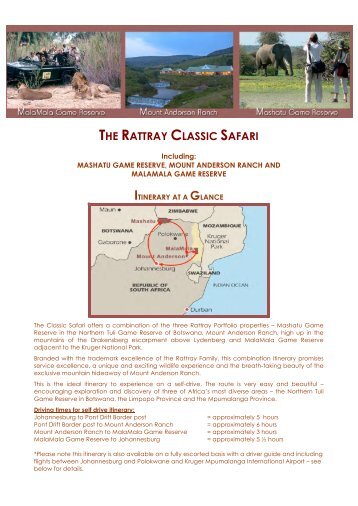 THE RATTRAY CLASSIC SAFARI - Mashatu Game Reserve