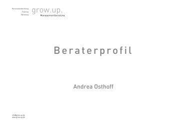 Andrea Osthoff - Grow.up. Managementberatung GmbH