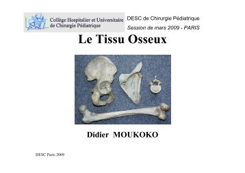 Le Tissu Osseux â D MOUKOKO - SOFOP