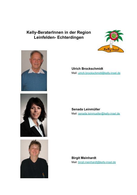 Kelly-BeraterInnen in der Region Leinfelden ... - Kelly-Insel