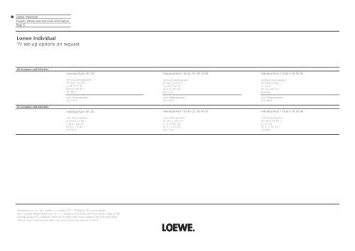 Loewe Individual TV Compose Selection