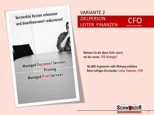 Leiter Finanzen (CFO). - tat SCHWARZER