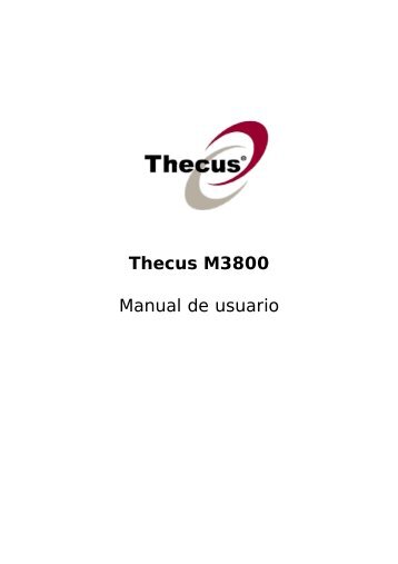 Thecus M3800 Manual de usuario