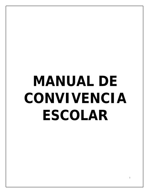 MANUAL DE CONVIVENCIA - Colegio Minuto de Dios