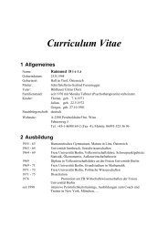 Curriculum Vitae - dr. raimund dietz
