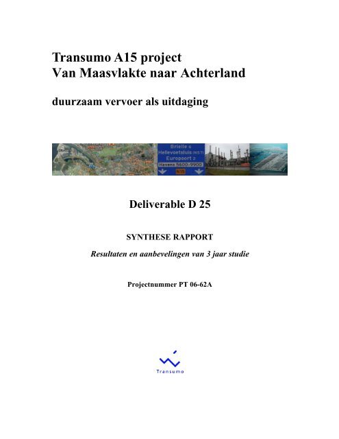 Transumo A15 project Van Maasvlakte naar ... - Transitiepraktijk