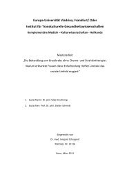 Masterarbeit Dr. med. I. Schuppert: „Die Behandlung von Brustkrebs ...