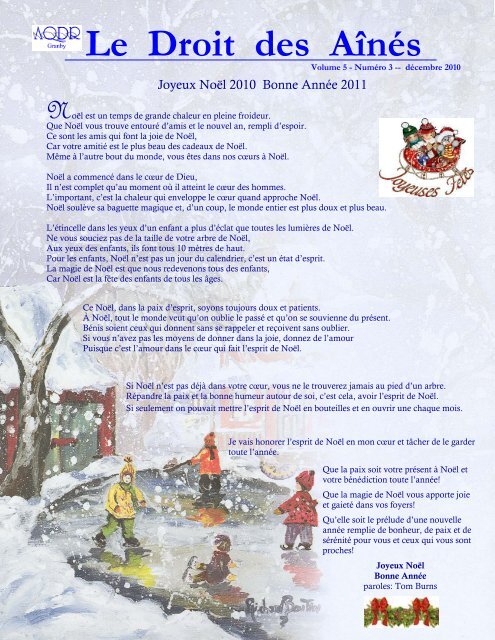 Decembre 10 Aqdr Granby