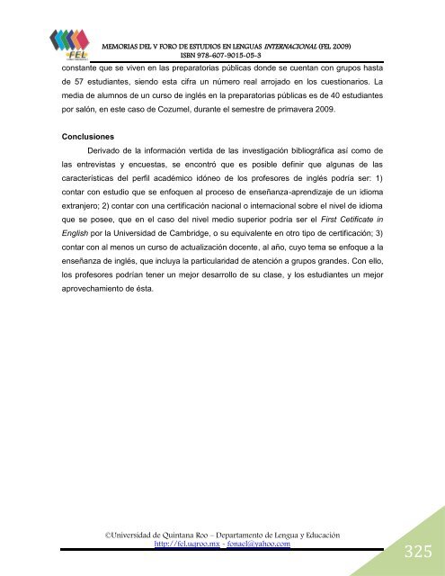 El perfil del profesor de inglÃ©s en las preparatorias pÃºblicas