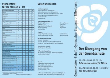 Flyer - Geschwister-Scholl-Gymnasium