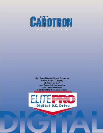 EliteÂ®Pro Brochure - Carotron, Inc.