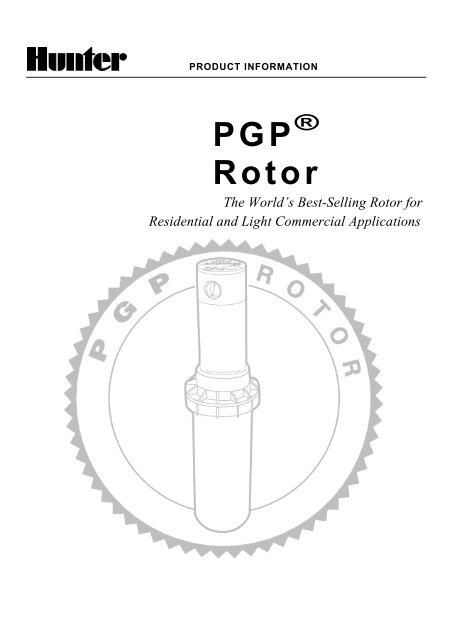 Hunter Pgp Nozzle Performance Chart