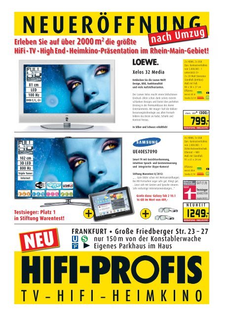 Hifi-Profis Beileger Frankfurt