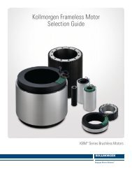 Kollmorgen Frameless Motor Selection Guide