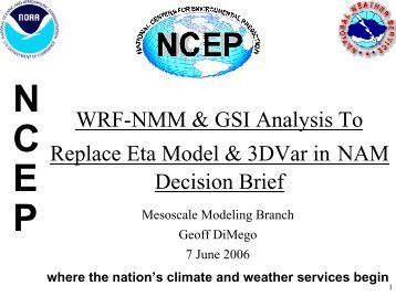 NAM-WRF - NOAA National Operational Model Archive ...