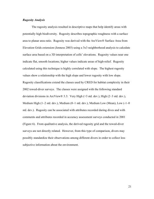 A Benthic Terrain Classification Scheme for American Samoa