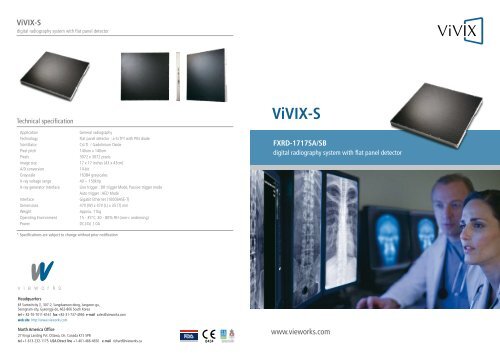 ViVIX-S Fixed DR â Brochure - Genesis Digital Imaging