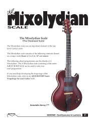 The Mixolydian Scale - Curt Sheller