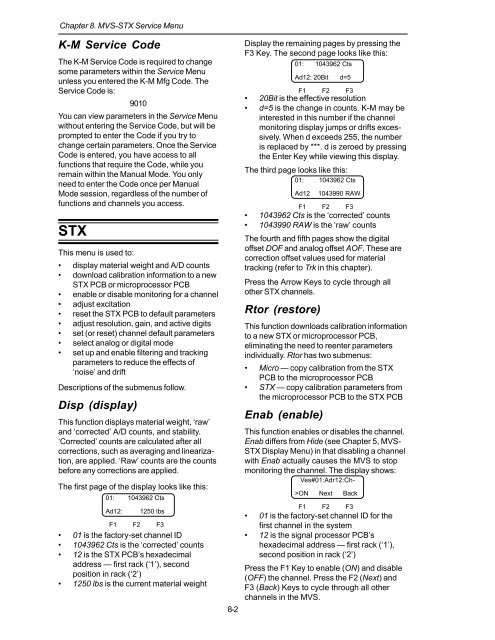 STX Signal Transmitter Installation and Operation ... - Kistler-Morse