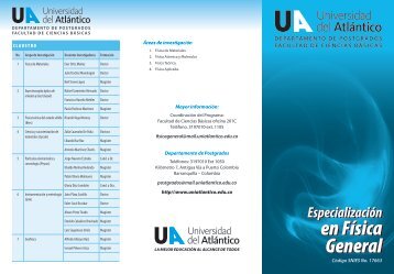 MÃ¡s informaciÃ³n - Universidad del AtlÃ¡ntico