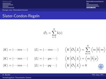 Slater-Condon-Regeln