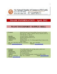 TRADE INFORMATION - April, 2012