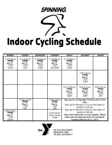 group fitness schedule - Wallingford Family YMCA