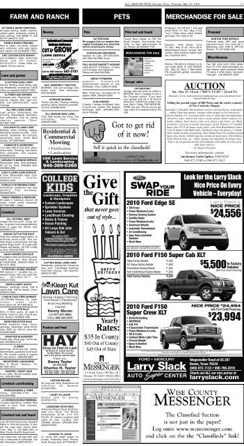 05-20-2010-Thursday - Wise County Messenger