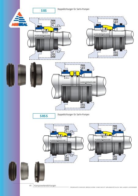 K o m p o n e n t e n d i c h t u n g e n - Component Seals