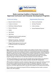 ELC Approved Curriculum List - Early Learning Coalition of ...