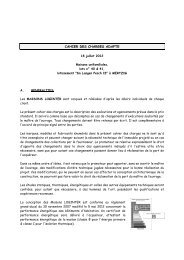 cahier des charges lot 40 et 41 - Association-N-Arend-C-Fischbach-SA