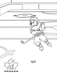 Colouring Sheet 2 - Hockey Canada