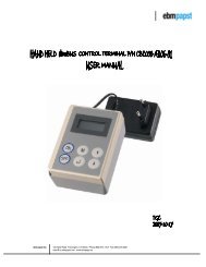 Hand Held ebmBUS Control Terminal P/N CBC000 ... - ebm/Papst