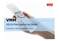 VELUX Manufacturing Model - Sesam Danmark