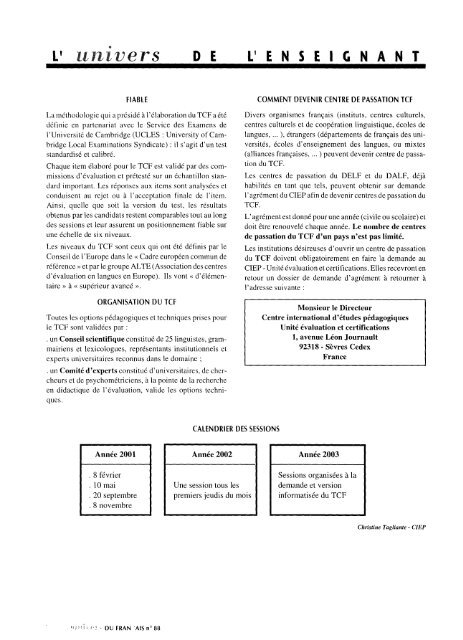 « On n'habite pas un pays, on habite une langue » - Fédération ...