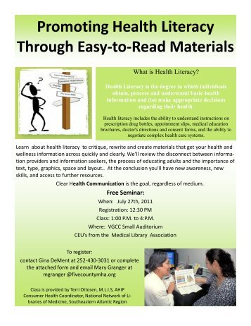Promoting Health Literacy Through Easy-to-Read Materials