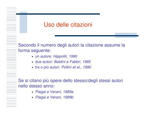 Come Si Fa Tesi Di Laurea Uso delle citazioni Secon